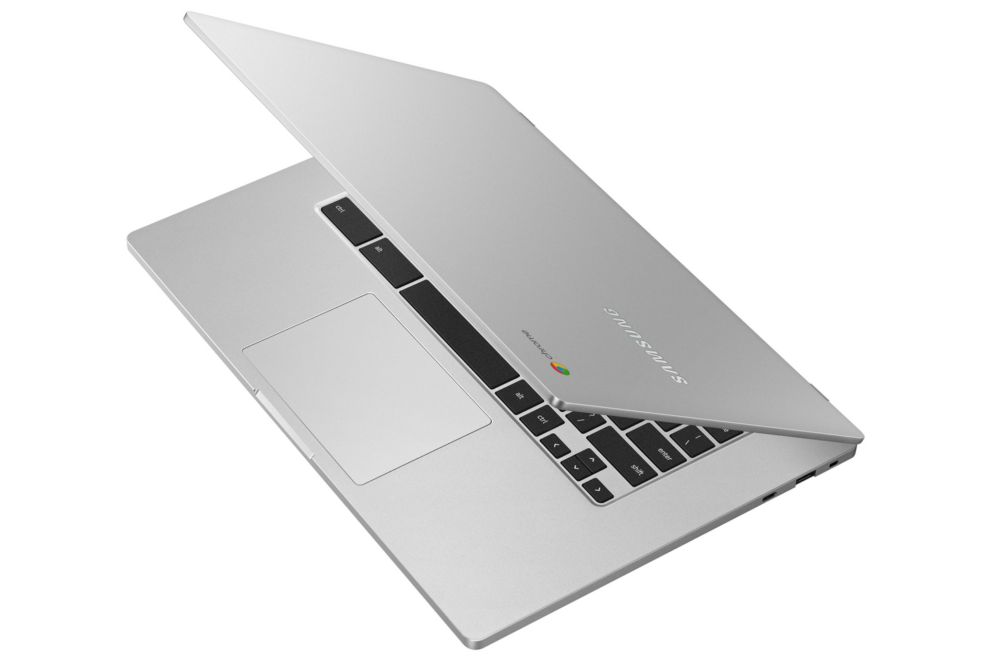 Samsung - 15.6" Chromebook - Intel Celeron - 4GB Memory - 64GB eMMC Flash Memory - Platinum Titan