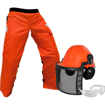 Forester Professional Cutter's Combo Chaps/Helmet/Glasses Combo