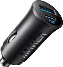 Anker USB-C Car Charger, Cigarette Lighter USB Charger, iPhone 16 Car Charger, 30W 2-Port Type-C Car Adapter, PowerIQ 3.0, for iPhone 16/15/14/13/12, Samsung Galaxy S23, iPad, AirPods, and More