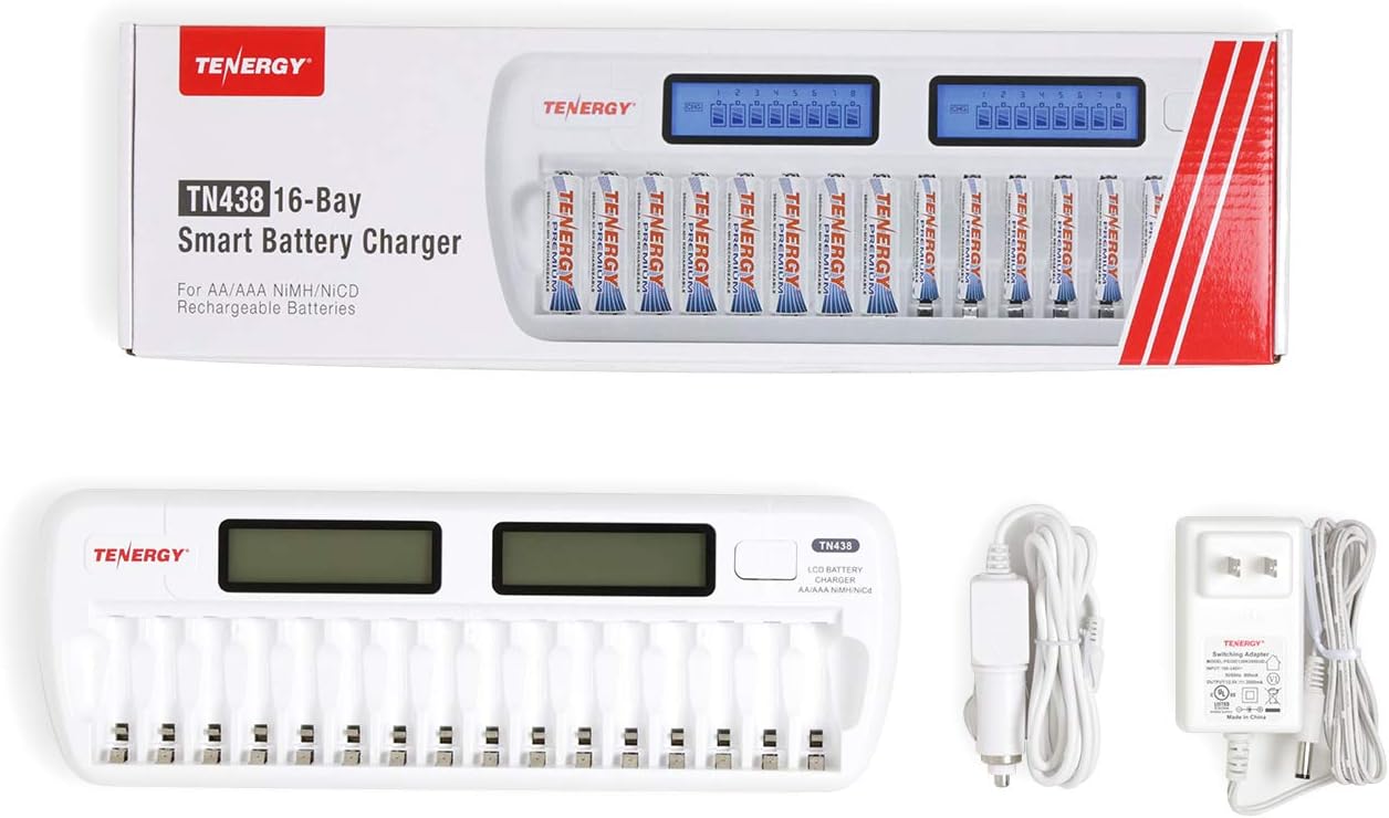 Tenergy Smart Rechargeable Battery Charger