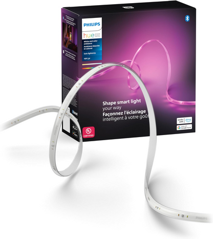 Philips - Kit de base pour bande lumineuse Bluetooth Hue Lightstrip Plus de 80 pouces