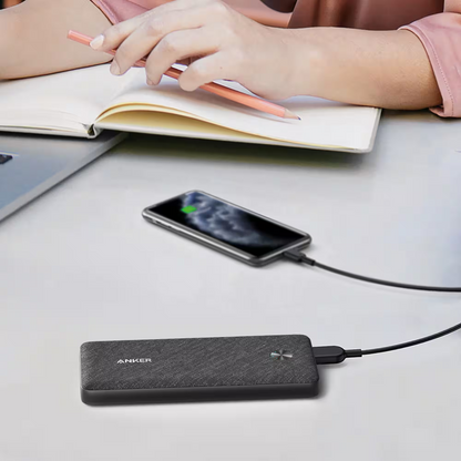 Batterie externe Anker (10000 mAh, 20 W, 3 ports) - Noir