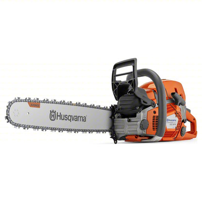 HUSQVARNA Gas-Powered Chainsaw: 20 in Bar Lg, Rear Handle, Auto Chain Oiler, 5.8 hp Horsepower