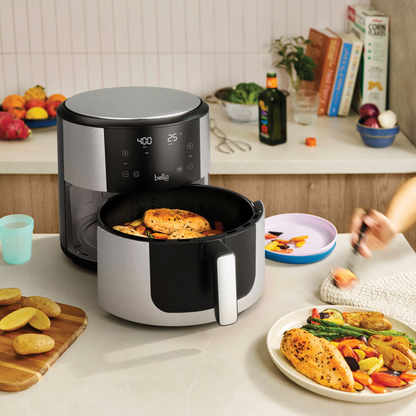 Bella PRO - 8-qt, oyo ezali na 8-qt. Friteuse à air numérique - Acier inoxydable