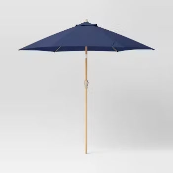 9'x9' Calathea Outdoor Market Umbrella, Navy - Threshold