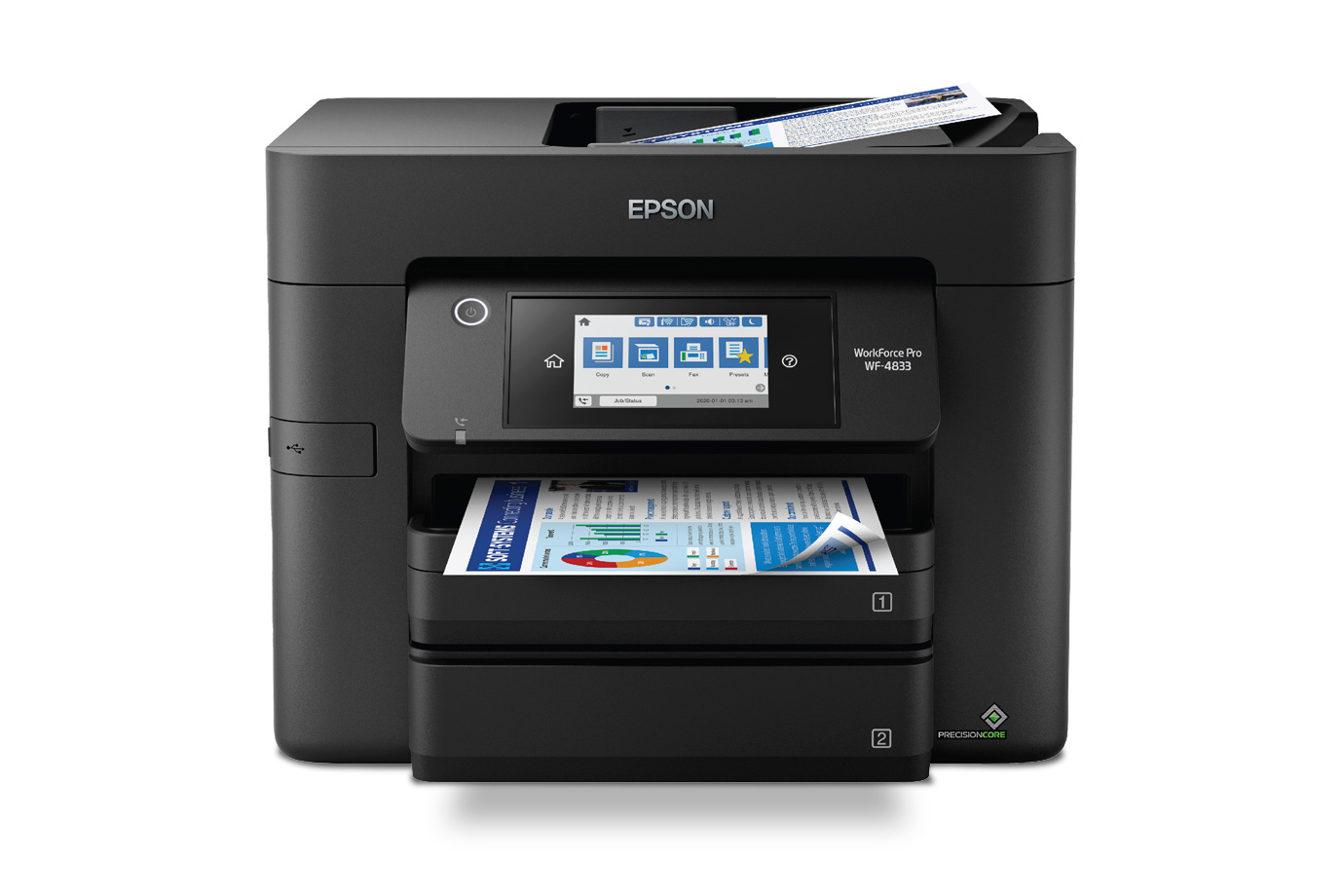 Epson WorkForce Pro WF-4833 Imprimante à jet d'encre ya couleur nionso na moko