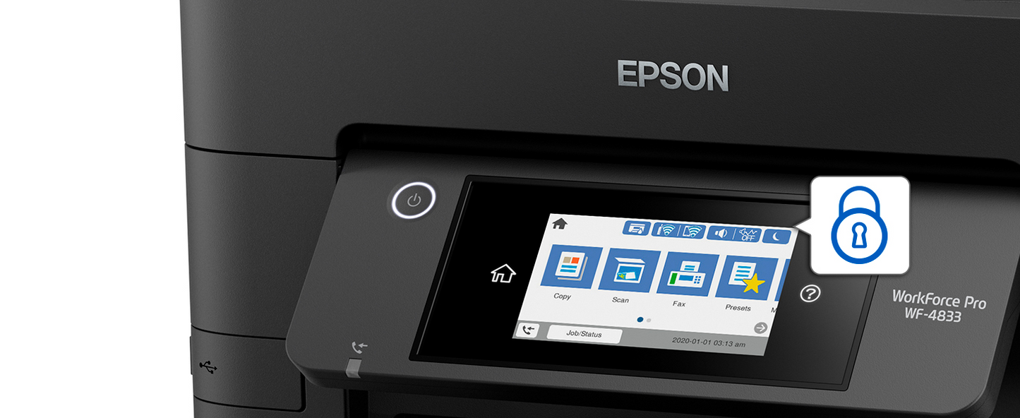 Epson WorkForce Pro WF-4833 Imprimante à jet d'encre ya couleur nionso na moko