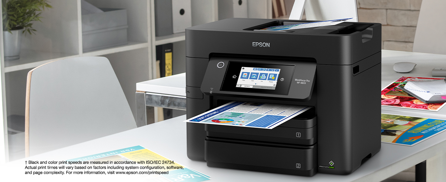 Epson WorkForce Pro WF-4833 All-in-One Color Inkjet Printer