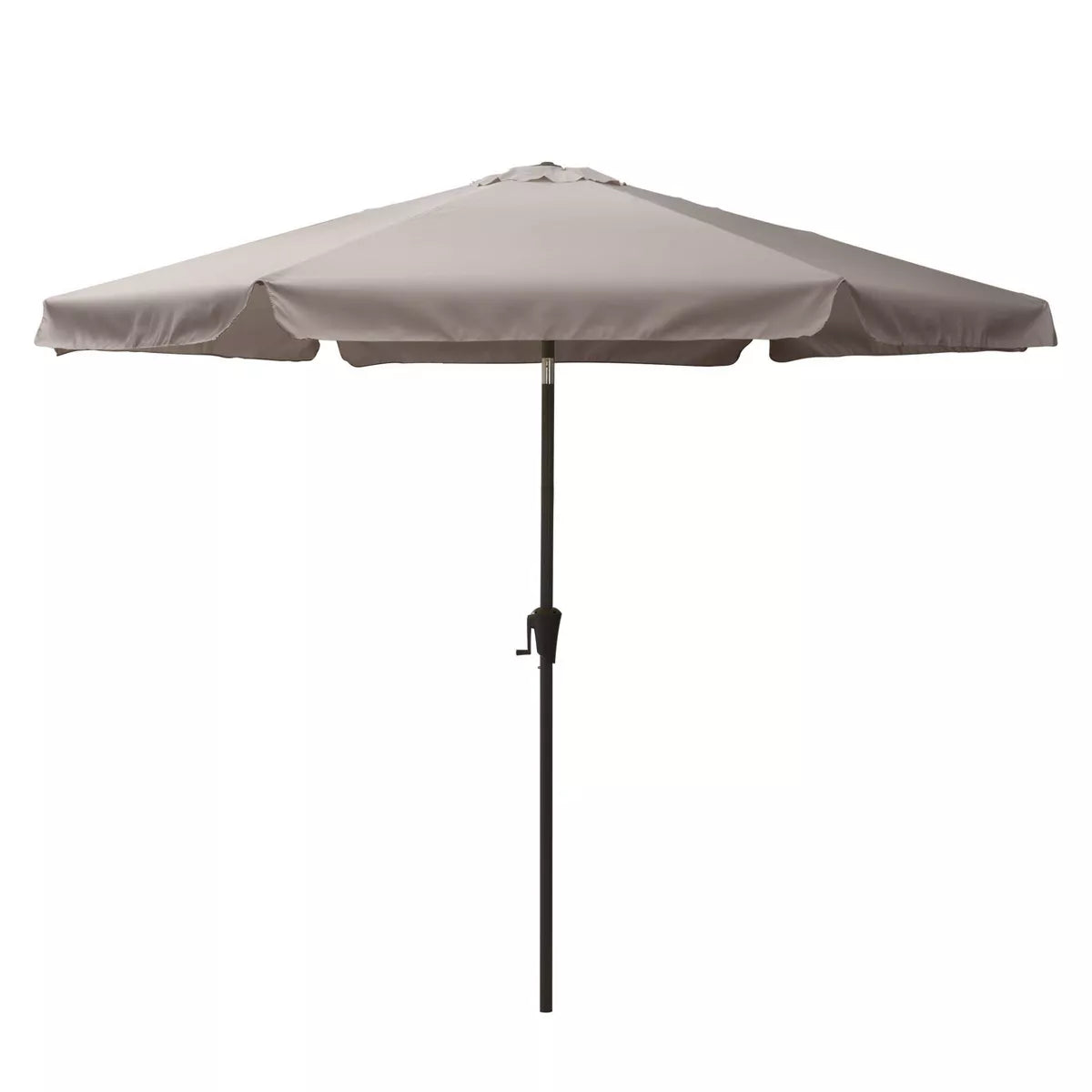 Parasol de marché inclinable de 10 pi x 10 pi avec rabats latéraux Gris sable - CorLiving 