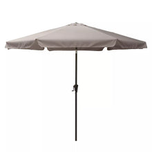 10' x 10' Parapluie ya patio ya marché inclinable na ba flaps ya côté Gris ya sable - CorLiving 